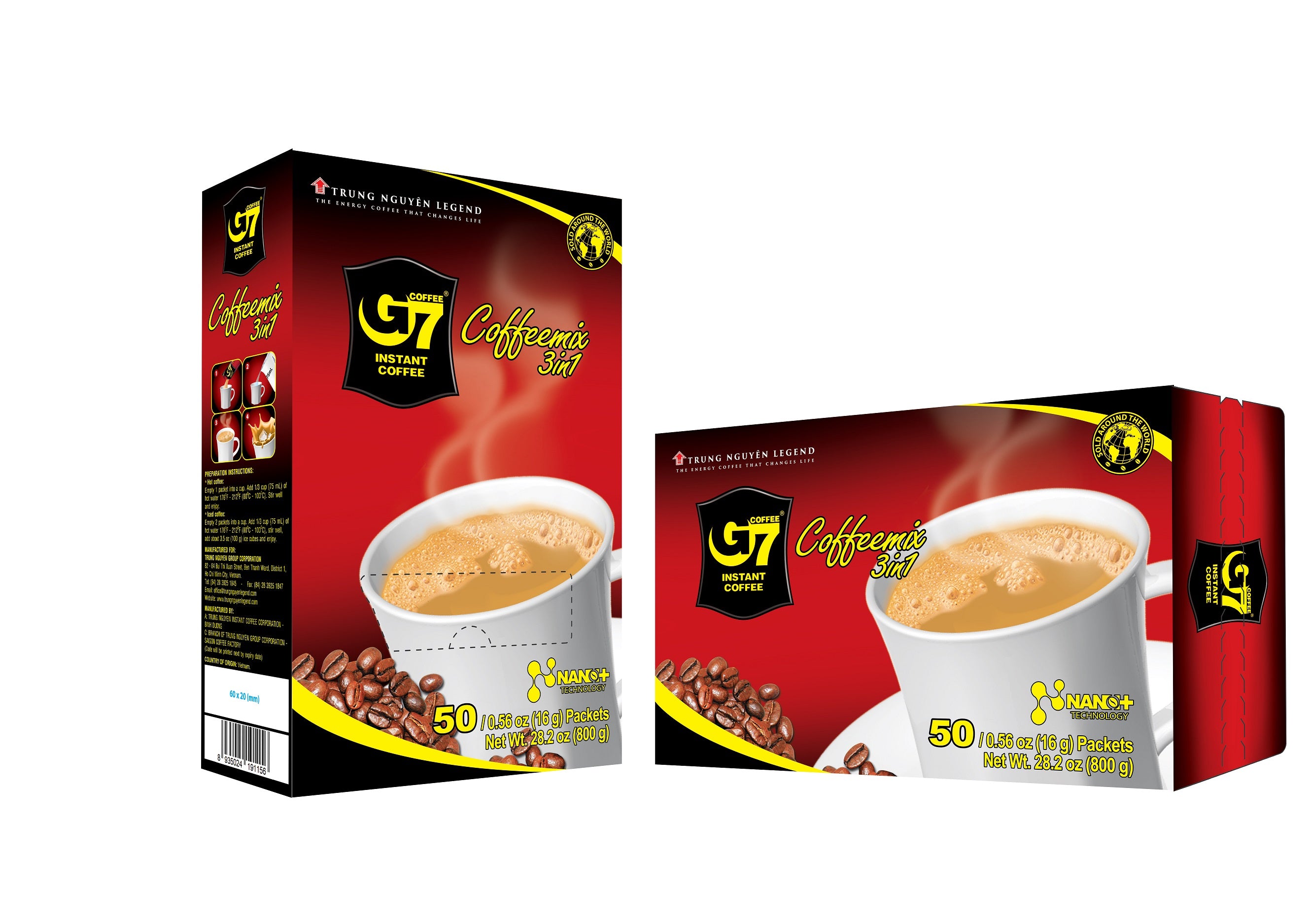 G7 Instant coffee 3in1 - 50 servings